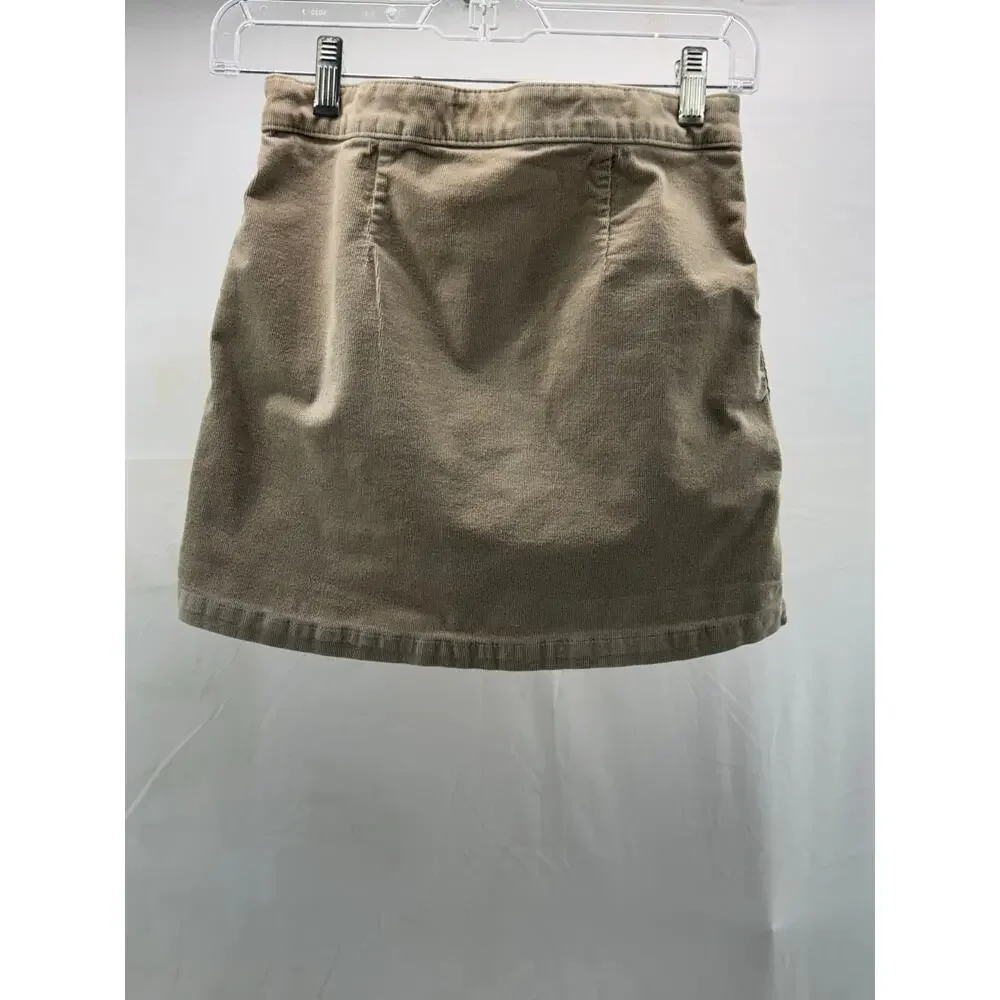 Girls L (10-12) old navy button down corduroy skirt